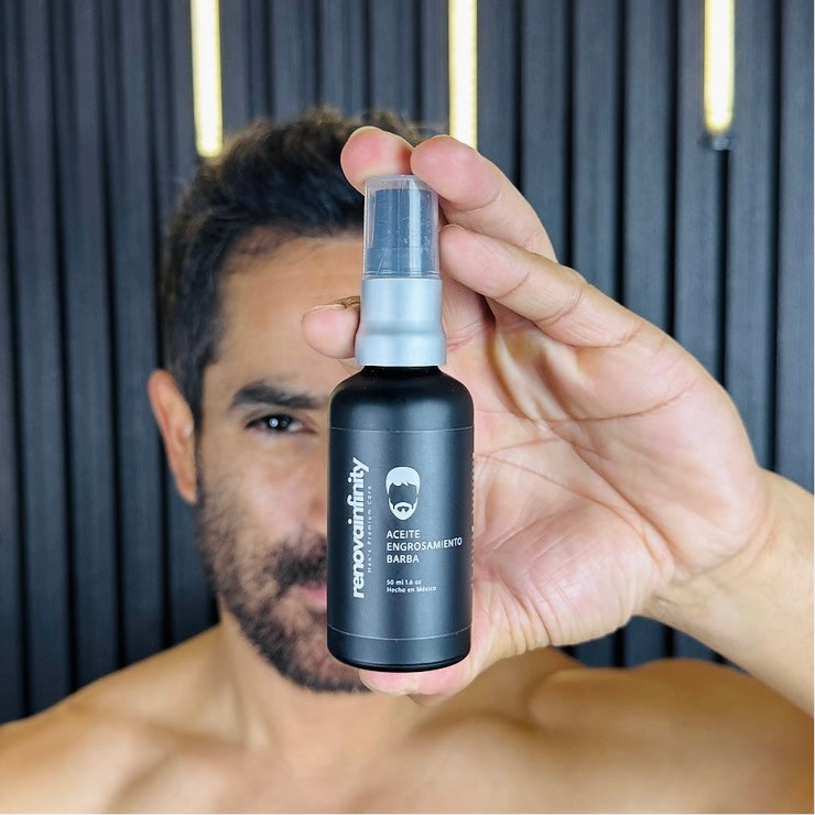 ACEITE ENGROSAMIENTO BARBA +BERGAMOTA + ROMERO + EUCALIPTO - 50ML