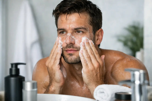 Limpiador facial hombre para poros abiertos