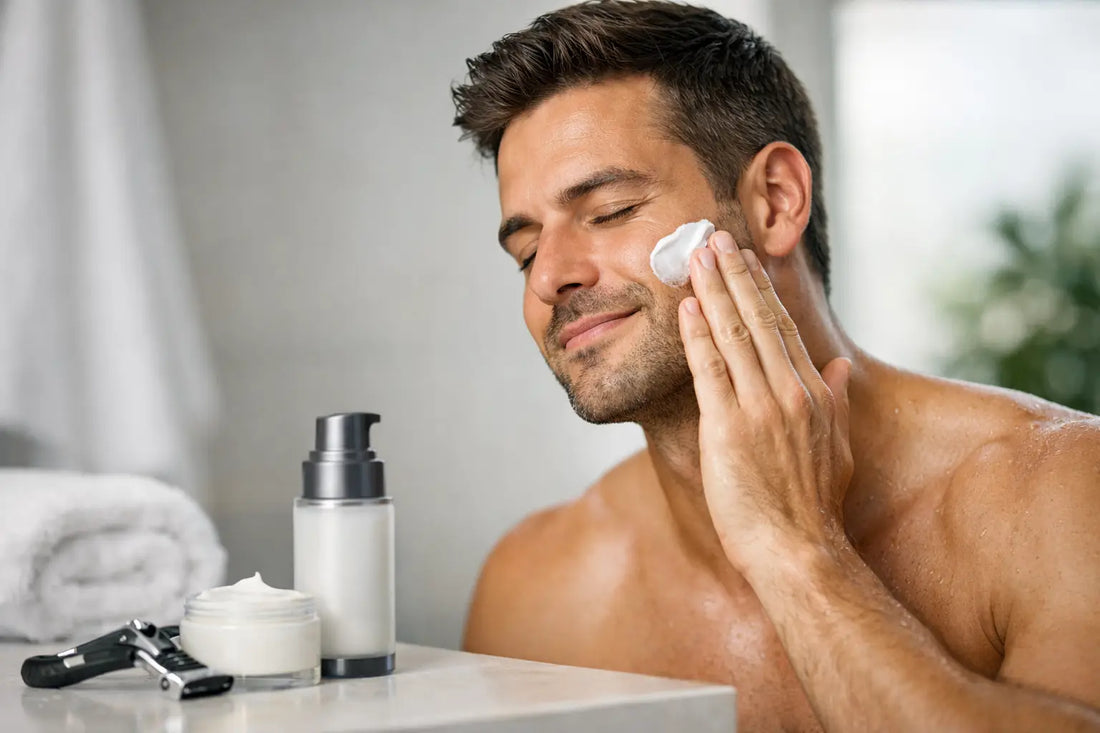 Cómo hidratar piel masculina después de afeitar