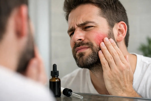 ¿Minoxidil para barba causa irritación?