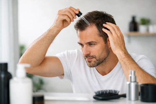 Rutina capilar anticaída para hombres 30+