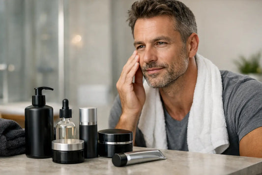 Kit antiedad facial para hombre: qué incluye