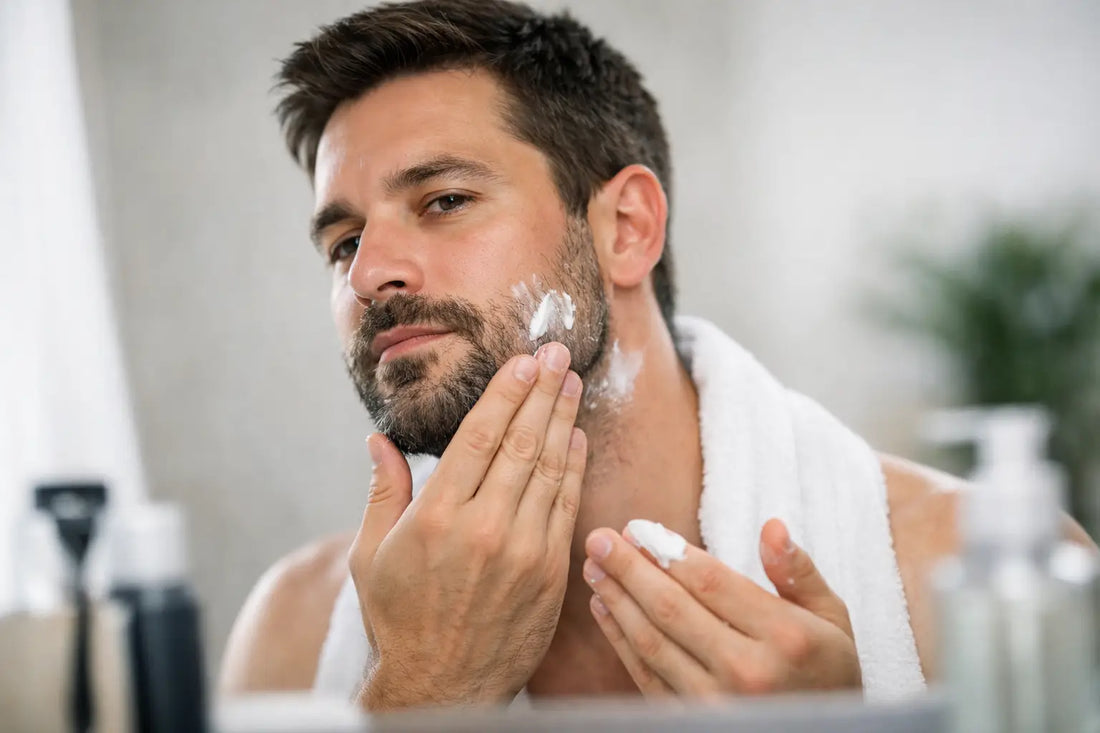 Cuidados de barba con piel sensible en hombres