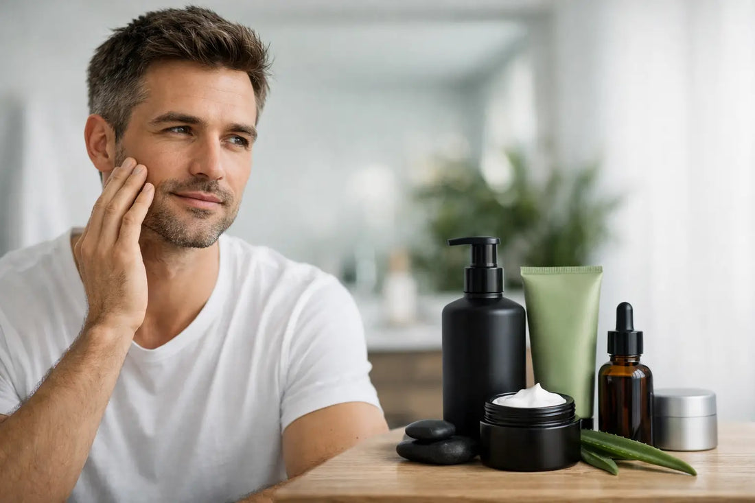 Productos sin parabenos para hombres 30+
