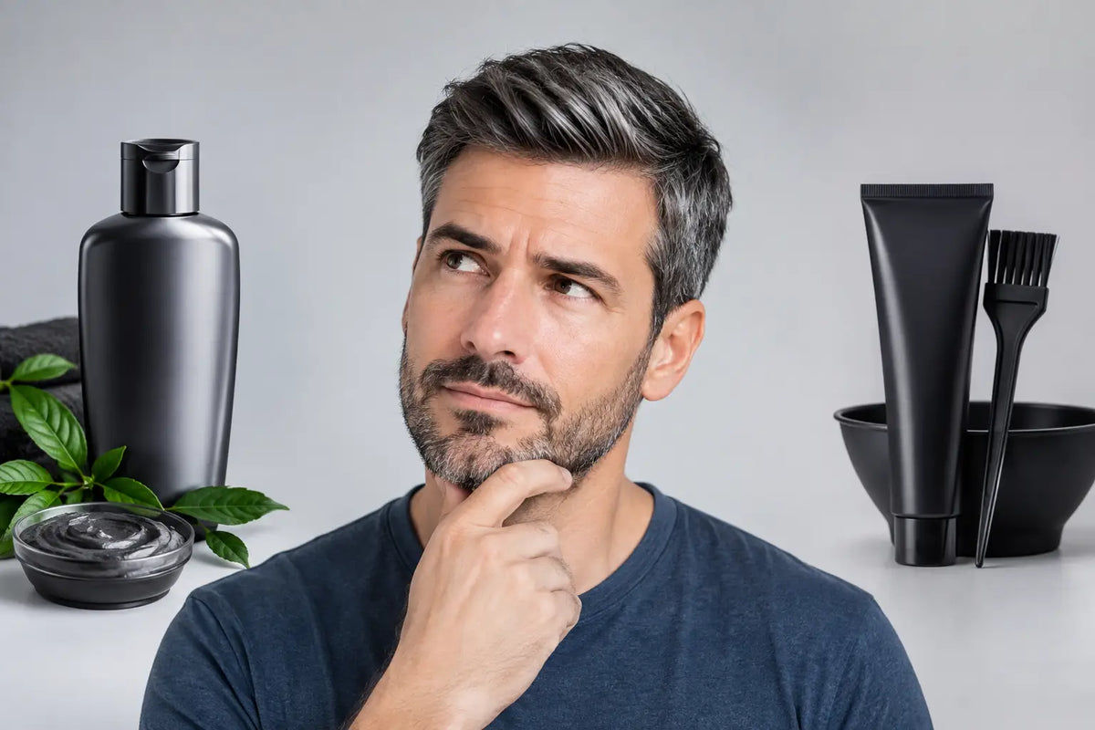 Shampoo anticanas versus tinte masculino
