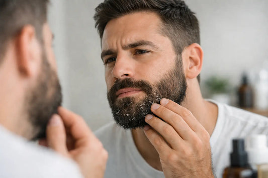 Cómo evitar descamación en barba hombre