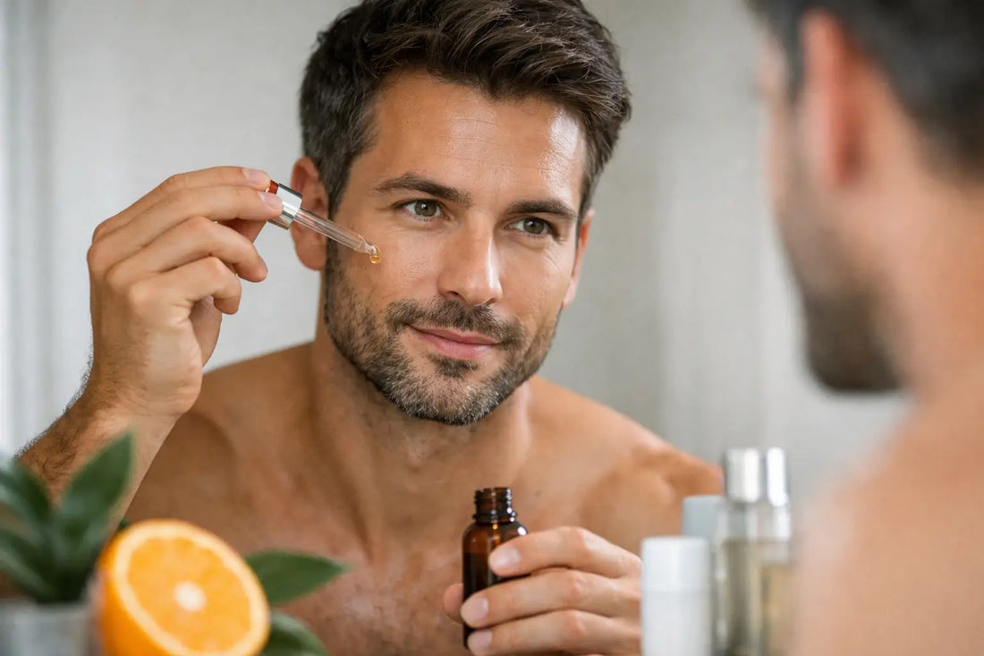 Cómo usar sérum vitamina C hombre bien