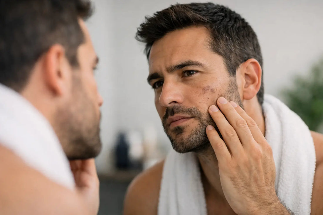 Manchas en la cara hombres tratamiento real