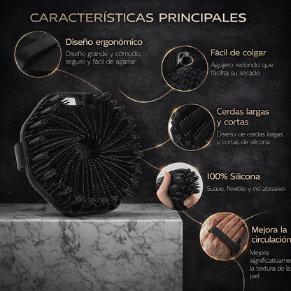 ACTIVADOR DE FOLICULOS - EXFOLIANTE PREMIUM DE SILICONA SUAVE E HIGIÉNICO - CABELLO Y CUERPO