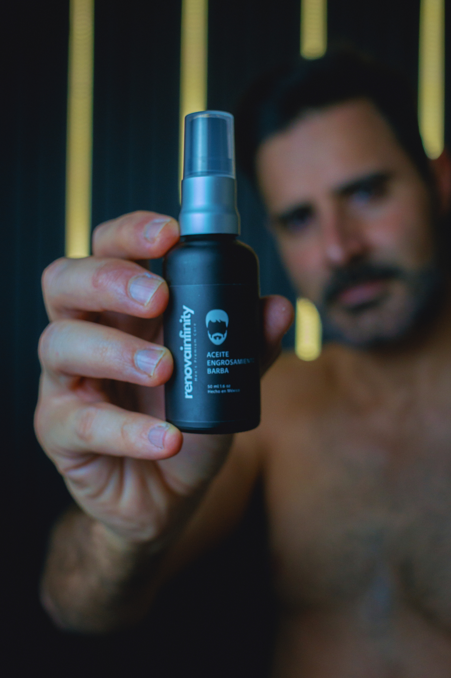 ACEITE ENGROSAMIENTO BARBA +BERGAMOTA + ROMERO + EUCALIPTO - 50ML
