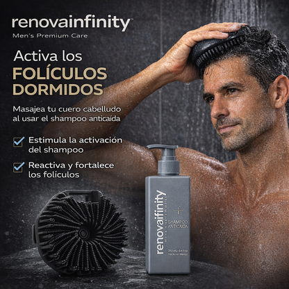 ACTIVADOR DE FOLICULOS - EXFOLIANTE PREMIUM DE SILICONA SUAVE E HIGIÉNICO - CABELLO Y CUERPO