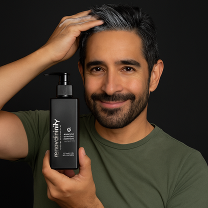 SHAMPOO ANTICANAS/ANTIEDAD CABELLO Y BARBA DE ÓRGANO + NOGAL + ROMERO | 250ML