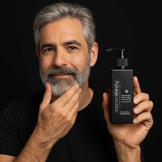 SHAMPOO ANTICANAS/ANTIEDAD CABELLO Y BARBA DE ÓRGANO + NOGAL + ROMERO | 250ML