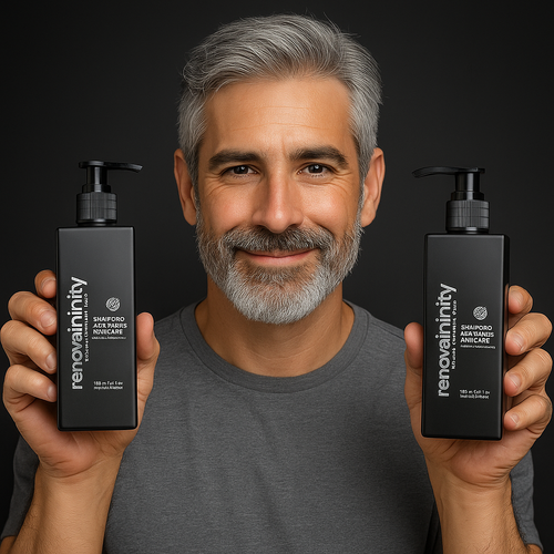 SHAMPOO ANTICANAS/ANTIEDAD CABELLO Y BARBA ORGÁNICO DE ROMERO | 250ML