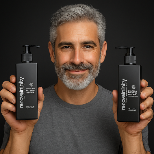 SHAMPOO ANTICANAS/ANTIEDAD CABELLO Y BARBA ORGÁNICO DE ROMERO | 250ML