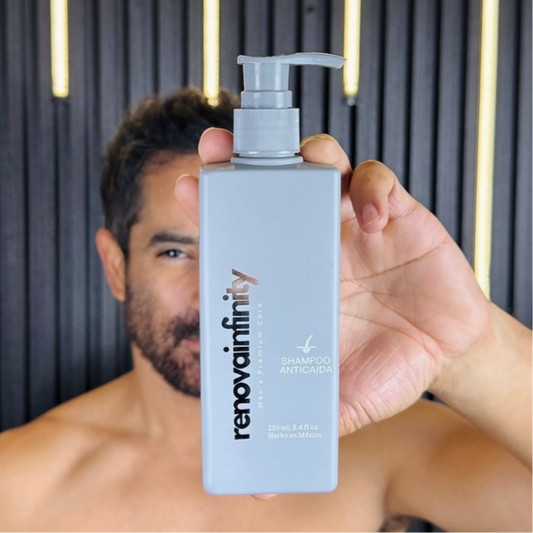 SHAMPOO ANTICAIDA DE CABELLO | BIOTINA + MINOXIDIL 15% + BERGAMOTA + COLA DE CABALLO | 250ML