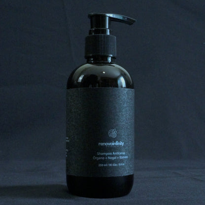 SHAMPOO ANTICANAS/ANTIEDAD CABELLO Y BARBA DE ÓRGANO + NOGAL + ROMERO | 250ML