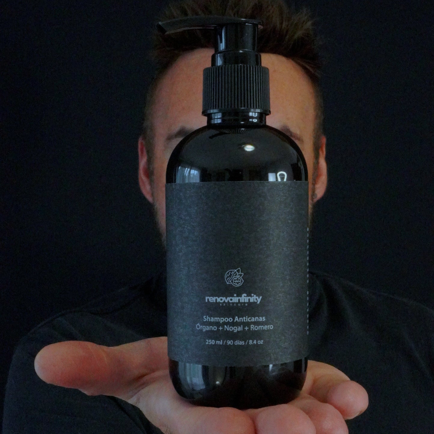 SHAMPOO ANTICANAS/ANTIEDAD CABELLO Y BARBA DE ÓRGANO + NOGAL + ROMERO | 250ML