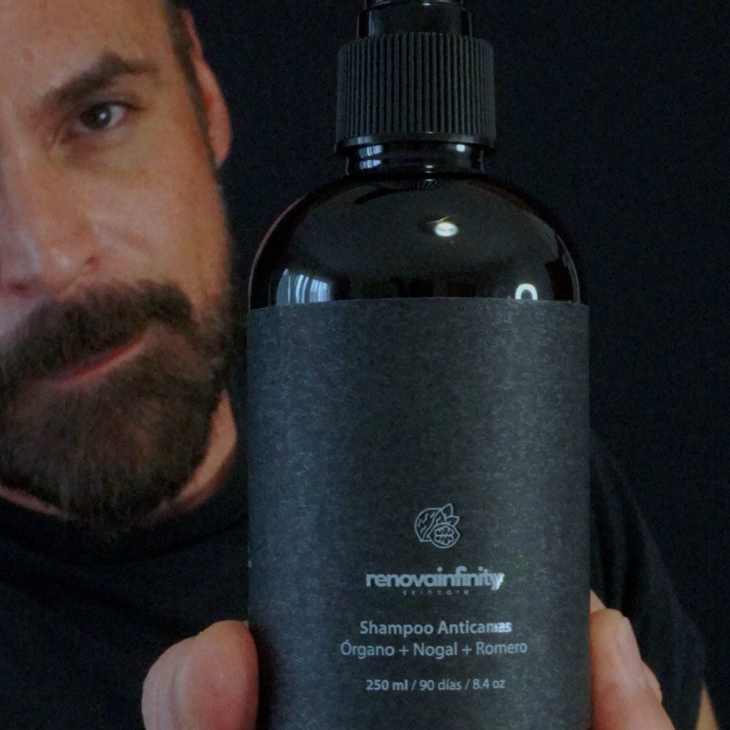 SHAMPOO ANTICANAS/ANTIEDAD CABELLO Y BARBA DE ÓRGANO + NOGAL + ROMERO | 250ML