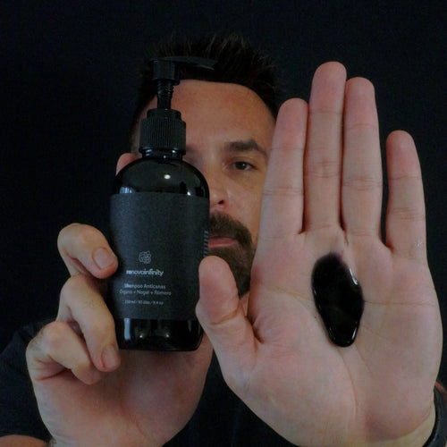 SHAMPOO ANTICANAS/ANTIEDAD CABELLO Y BARBA DE ÓRGANO + NOGAL + ROMERO | 250ML