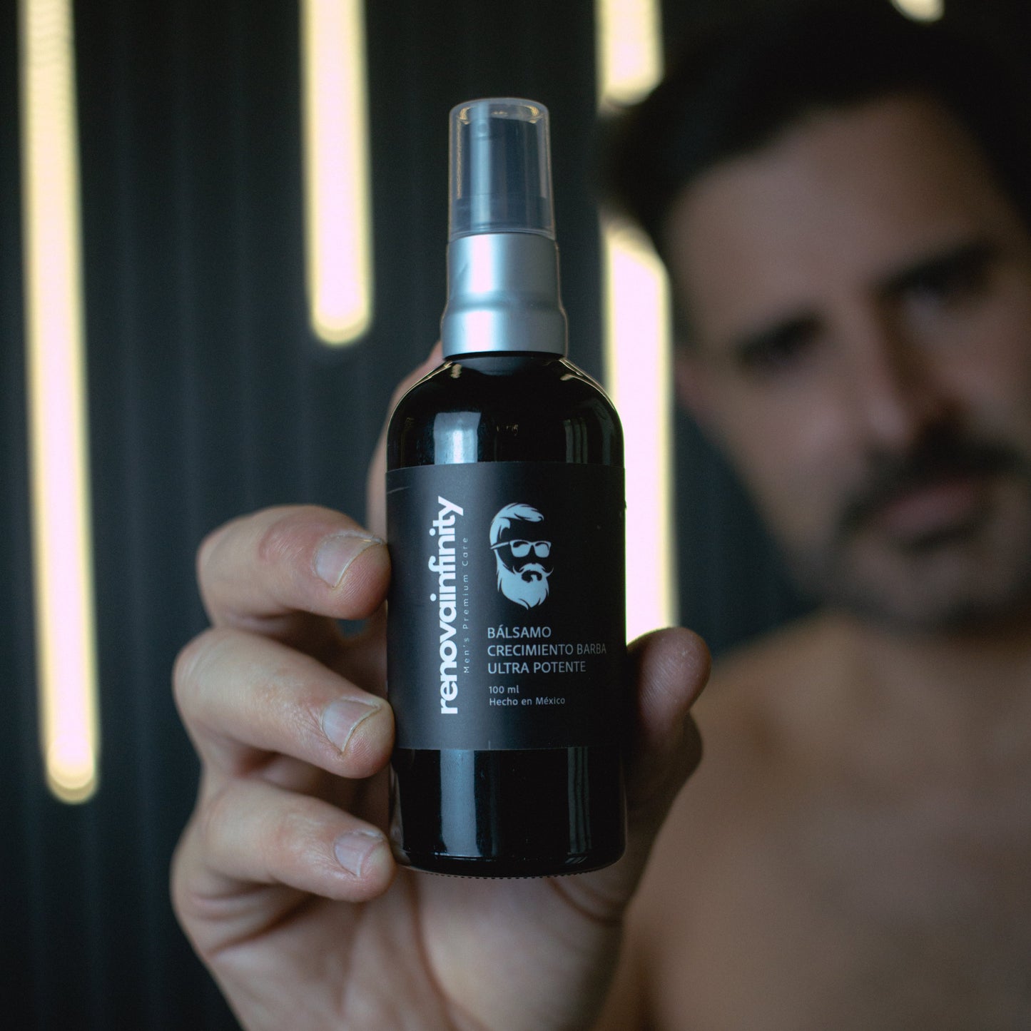 BÁLSAMO PARA CRECIMIENTO DE BARBA ULTRAPOTENTE | MINOXIDIL 20% + BIOTINA + BERGAMOTA + CÉLULAS MADRES + INGREDIENTES PREMIUM | 100ml