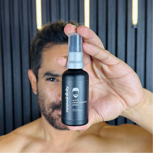 ACEITE ENGROSAMIENTO BARBA +BERGAMOTA + ROMERO + EUCALIPTO - 50ML