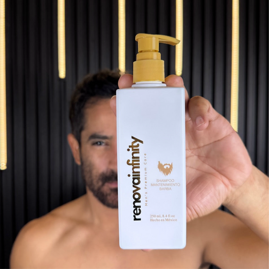 SHAMPOO MANTENIMIENTO DE BARBA | MINOXIDIL 15% +BERGAMOTA + BIOTINA | 250ML