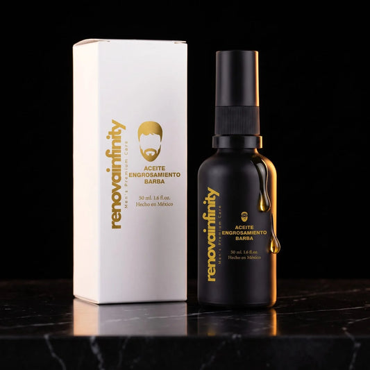 ACEITE ENGROSAMIENTO BARBA +BERGAMOTA + ROMERO + EUCALIPTO - 50ML