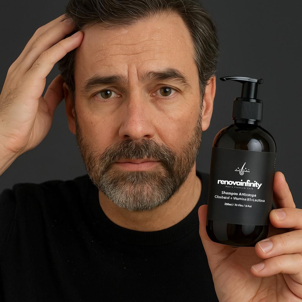 SHAMPOO ANTICASPA - CLIMBAZOL + VITAMINA B5 + LECITINA - 250ML