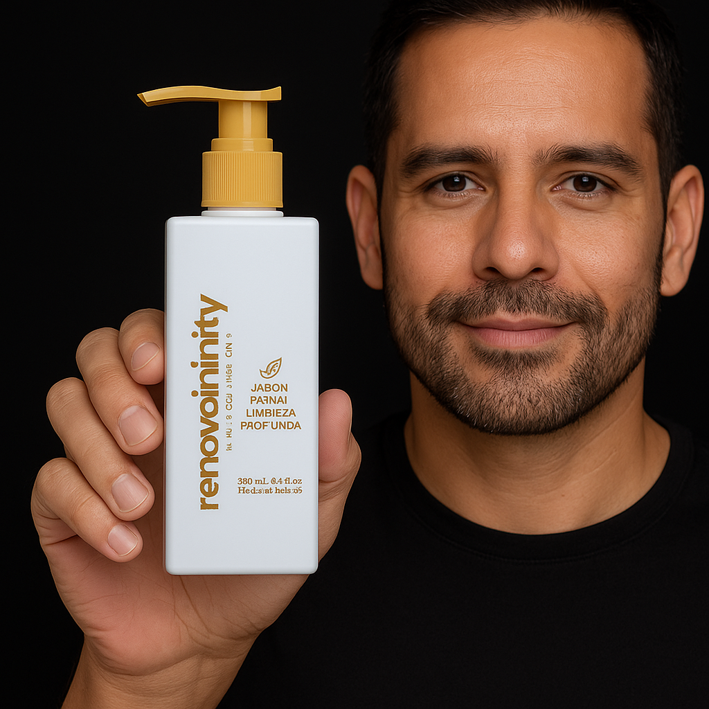 JABÓN FACIAL LIMPIEZA PROFUNDA DE TÉ VERDE + VITAMINA E | 250ml.