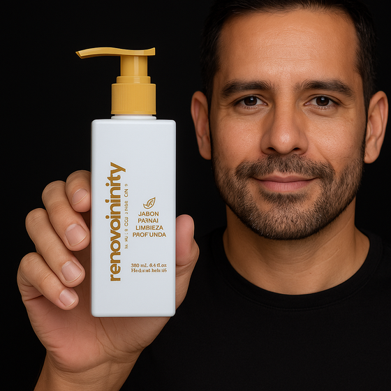 JABÓN FACIAL LIMPIEZA PROFUNDA DE TÉ VERDE + VITAMINA E | 250ml.