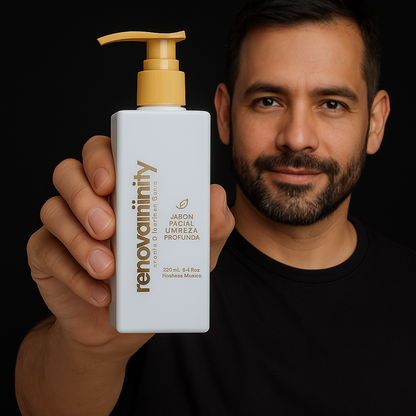 JABÓN FACIAL LIMPIEZA PROFUNDA DE TÉ VERDE + VITAMINA E | 250ml.