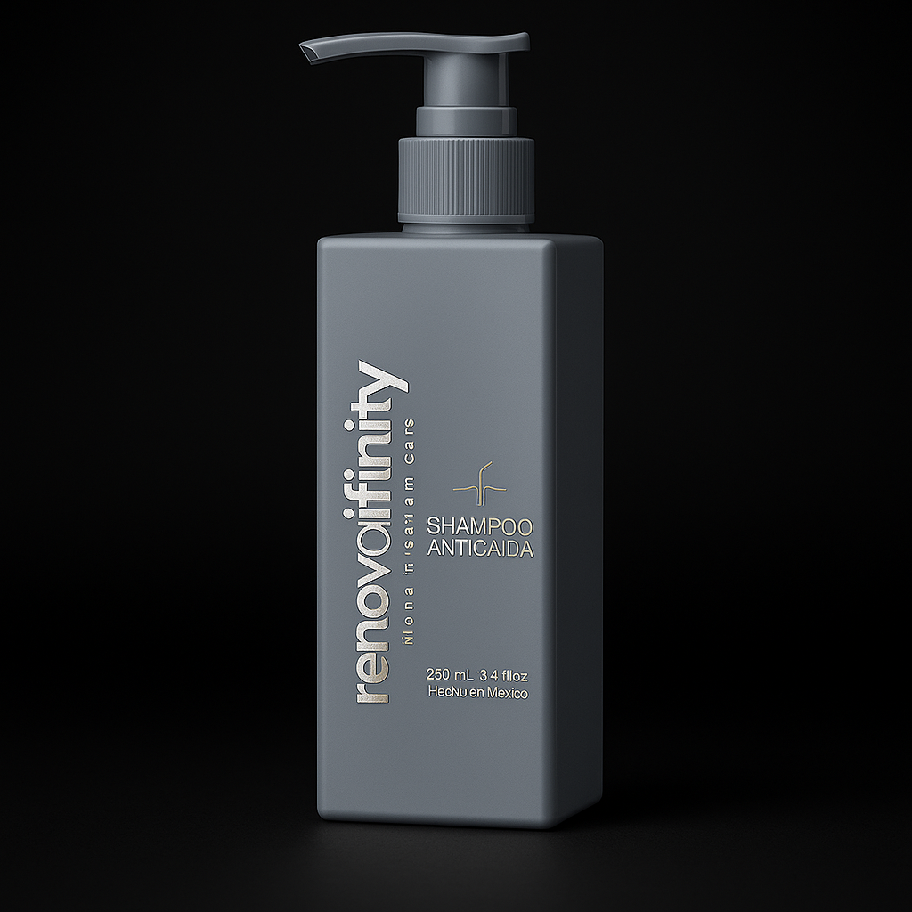 SHAMPOO ANTICAIDA DE CABELLO | BIOTINA + MINOXIDIL 15% + BERGAMOTA + COLA DE CABALLO | 250ML