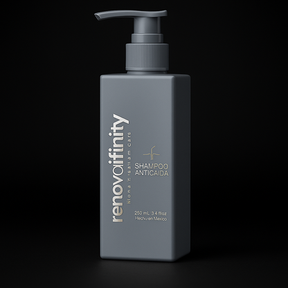 SHAMPOO ANTICAIDA DE CABELLO | BIOTINA + MINOXIDIL 15% + BERGAMOTA + COLA DE CABALLO | 250ML