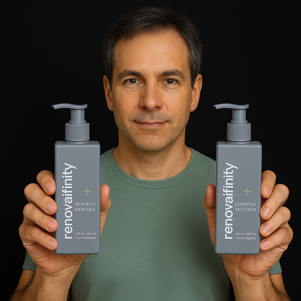 SHAMPOO ANTICAIDA DE CABELLO | BIOTINA + MINOXIDIL 15% + BERGAMOTA + COLA DE CABALLO | 250ML