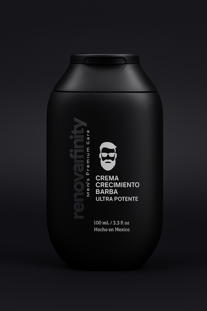 BÁLSAMO PARA CRECIMIENTO DE BARBA ULTRAPOTENTE | MINOXIDIL 20% + BIOTINA + BERGAMOTA + CÉLULAS MADRES + INGREDIENTES PREMIUM | 100ml