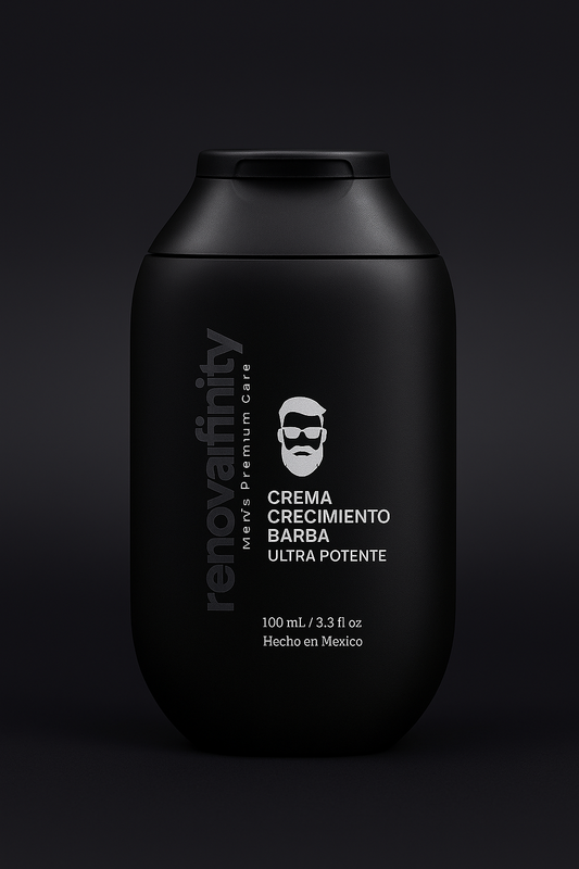 BÁLSAMO PARA CRECIMIENTO DE BARBA ULTRAPOTENTE | MINOXIDIL 20% + BIOTINA + BERGAMOTA + CÉLULAS MADRES + INGREDIENTES PREMIUM | 100ml