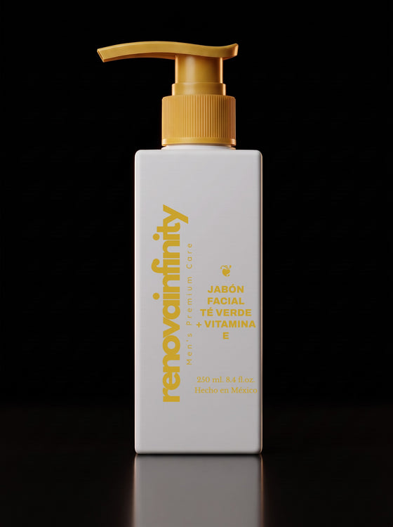 JABÓN FACIAL LIMPIEZA PROFUNDA DE TÉ VERDE + VITAMINA E | 250ml. — RenovaInfinity